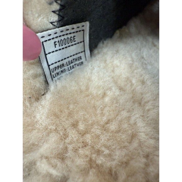 UGG Black Patent Leather Kiltie Clog With Detatchable Fringe Size 7 Rare - Picture 7 of 15